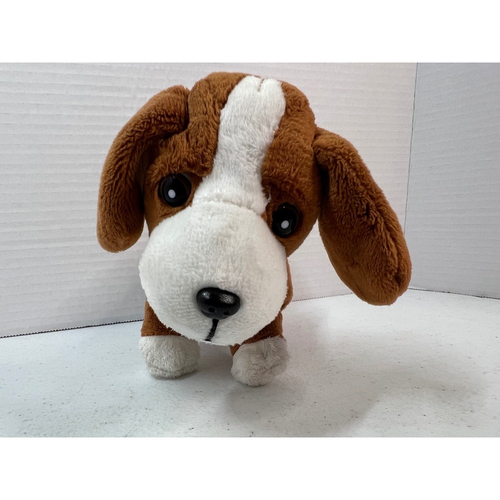 Our Generation Battat Brown White Plush Dog Poseable Puppy 6 Inch H35300-01